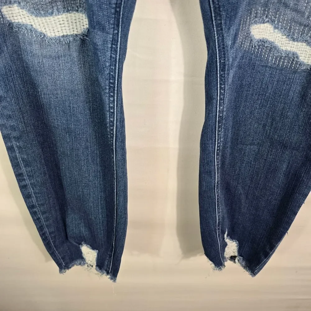 Torrid Distressed Blue Bombshell Skinny Jeans Size 22R